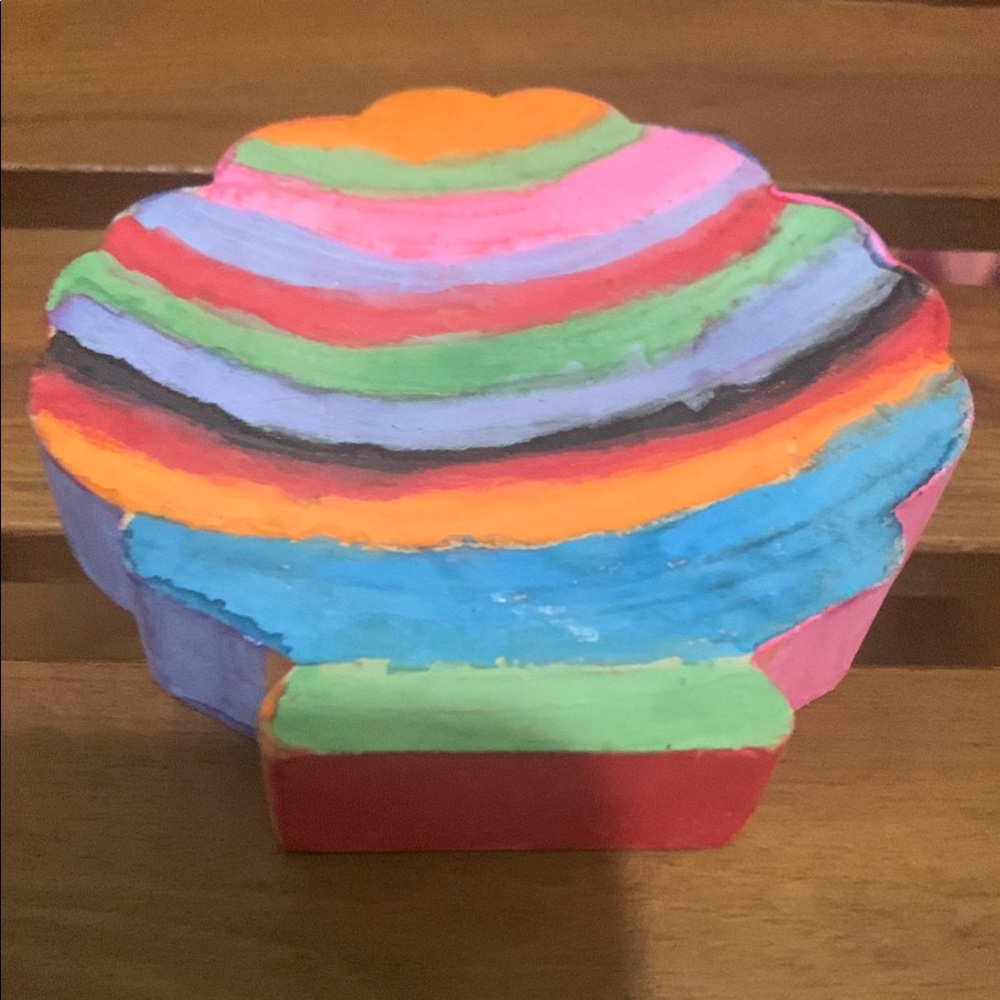 Colorful Striped Decorative Box